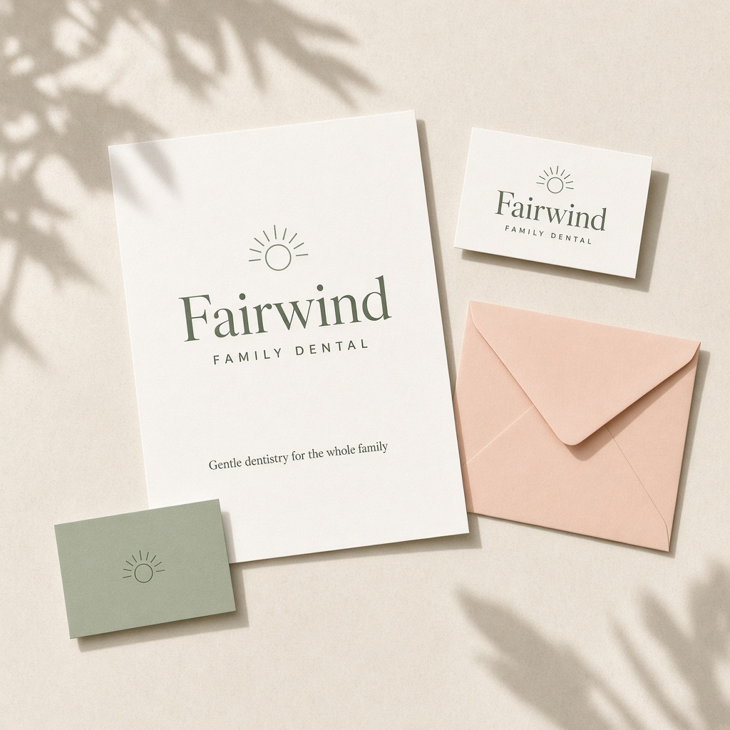 Fairwind Family Dental stationery (concept)